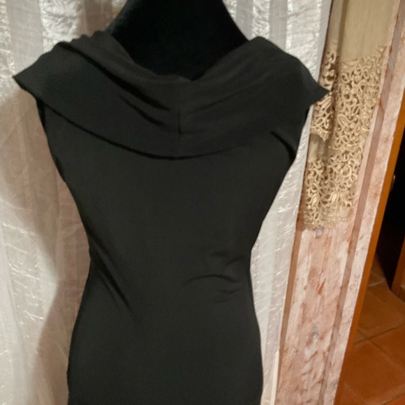 Sinequonone made in France Shawl Collar Drop Waist Dress S/M EUC - Picture 5 of 10